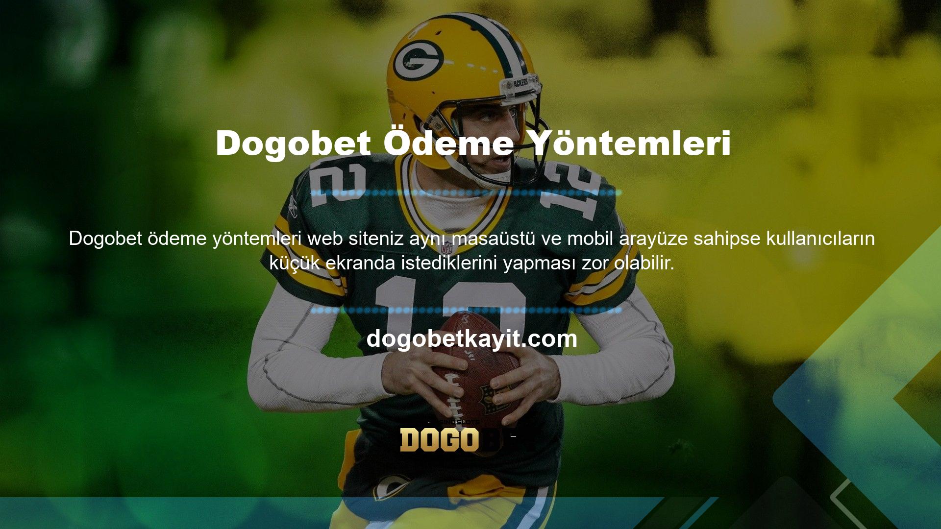 Bunun için Dogobet mobil kullanıcılara özel bir arayüz geliştirmiştir